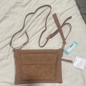 Shiraleah Brown Crossbody Bag